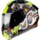 MT, integrální přilba Targo Crazydog G3, černá/bílá/žlutá fluo, velikost XS