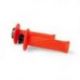 Racetech, gripy R20 LOCK-ON (22+25mm), oranžová barva NEON + 8 adaptérů plynu