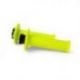 Racetech, gripy R20 LOCK-ON (22+25mm), barva žlutá neon + 8 adaptérů plynu