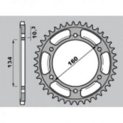 JR, rozeta 4405 45 Honda CBR 600 F '01-'06 (JTR1307.45)