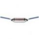 Renthal, řidítka 7/8" (22mm) MX Handlebar SILVER/BLUE RC PADDED, stříbrná/modrá barva s chráničem