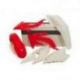 Racetech, sada plastů, Honda CRF 450X (08-17) barva OEM, bílá/červená