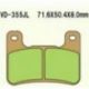Vesrah, brzdové desky KH379 Sintered (zlaté) GSXR 750 '04-'09 GSXR 1000 '04-'09 ZX 10R '08-'10 KH379