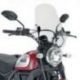 Kappa, plexištít, DUCATI Scrambler 400 (16-19), Scrambler Icon 800 (15-19) 48 X 43,5 cm, čirý - nutno zkombinovat s držáky A7407