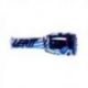 Leatt, brýle Velocity 5.5 GOGGLE ZEBRA BLUE BLUE 70% -, barva bílá/modrá/černá, zrcadlové sklo modré