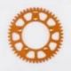 Sunstar, duralová rozeta (Ergal) 4486 49 KTM XC 105 '08-09 (řetěz 428) (448649JT) oranžová barva