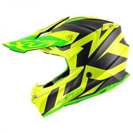 Kappa, cross přilba KV49 Evo Great, barva černá mat/žlutá, velikost XS/54