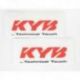 KYB, polepy na přední vidlici (KYB TECHNICAL TOUCH) červená barva