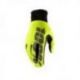 100%,rukavice Cross/Enduro, model Hydromatic Neon Yellow (nepromokavé), barva žlutá fluo, velikost XXL