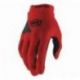 100%,rukavice Cross/Enduro, model Ridecamp RED, červená barva, velikost S