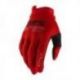 100%, rukavice Itrack RED, červená barva, velikost XL