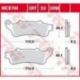 TRW Lucas, brzdové destičky, KH281 Sinter ROAD/TRACK Honda VFR 800 '98-'05, CB 1100 X-11 '00-'03, CBR 1100XX '97-'08, STX 1300