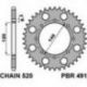PBR, rozeta 491 40 C45 Kawasaki KLE 500 '97-'07, KLR 650 '87-'17, W 800 '18-'20 (JTR487.39) (řetěz520)