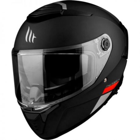 MT, integrální přilba Thunder 4 SV Solid A1 MATT BLACK, se sluneční clonou, barva černá matná, velikost L