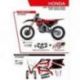 UFO, sada plastů + sada polepů, Honda CRF 250R '22 Stokes, černá barva