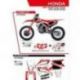 UFO, sada plastů + sada polepů, Honda CRF 250R '22 Stokes, červená barva