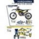 UFO, sada plastů + sada polepů, Husqvarna TC 125 '19-'22 Stokes, modrá barva