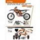 UFO, sada plastů + sada polepů, KTM SX 125 '19-'22 Stokes, černá barva