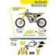 UFO, sada plastů + sada polepů, Suzuki RMZ 250 '19-'22 Akaishi, žlutá barva