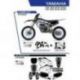 UFO, sada plastů + sada polepů, Yamaha YZF 250 '19-'22 Stokes, černá barva