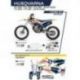 UFO, sada plastů + sada polepů, Husqvarna TC 125 '19-'22 Patriot, OEM barva (bílá/modrá)
