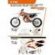 UFO, sada polepů, KTM SX 125 '19-'22 Stokes, bílá barva