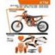 UFO, sada polepů, KTM SX 125 '19-'22 Stokes, oranžová barva