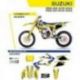 UFO, sada polepů, Suzuki RMZ 250 '19-'22 Akaishi, žlutá barva