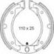 Brenta, brzdové čelisti, Yamaha DT50MX/R DT80 PW80 SR125 (110x25)