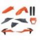 Polisport, sada plastů, KTM EXC/EXC-F TPI '20-'22, v sadě rámeček předního světla (8668600002) a kryty přední vidlice (839860000