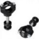 Scar Racing, klemy řidítek 28,6MM pro brýle Scar Tripple Clamps, černá barva