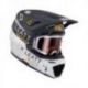 Leatt (kolekce 2023), MX přilba 8.5 V23 (+ MX brýle VELOCITY 5.5 ZDARMA) HELMET KIT METALLIC, barva grafitová/bílá, velikost M