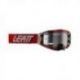 Leatt (kolekce 2023), MX brýle VELOCITY 6.5 ENDURO GOGGLE JW22 RED CLEAR 83% -, barva červená/šedá, čiré sklo
