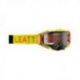 Leatt (kolekce 2023), MX brýle VELOCITY 6.5 GOGGLE CITRUS LIGHT GREY 58% -, barva žlutá fluo/oranžová, zrcadlové sklo kouřové