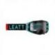 Leatt (kolekce 2023), MX brýle VELOCITY 6.5 GOGGLE FUEL LIGHT GREY 58% -, barva černá/modrá, zrcadlové sklo kouřové