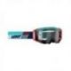 Leatt (kolekce 2023), MX brýle VELOCITY 5.5 GOGGLE AQUA LIGHT GREY 58% -, barva červená/modrá/modrá, zrcadlové sklo kouřové