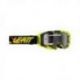Leatt (kolekce 2023), MX brýle VELOCITY 5.5 GOGGLE TIGER LIGHT GREY 58% -, barva žlutá fluo/černá, zrcadlové sklo kouřové