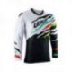 Leatt (kolekce 2023), dres Moto 5.5 ULTRAWELD JERSEY TIGER, barva bílá/černá/zelená/červená, velikost S