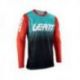 Leatt (kolekce 2023), dres Moto 4.5 X-FLOW JERSEY FUEL, barva modrá/modrá/červená, velikost M