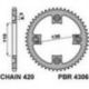 PBR, rozeta 4306 55 Honda CR 80/85 (JTR215.55)* (řetěz 420)