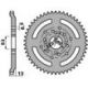PBR, rozeta 4331 48 F Derbi 50 FENIX (96-99) (řetěz 420)