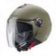 Caberg, Jet přilba se sluneční clonou, model Riviera V4X, zelená matná barva - Military Green, velikost XS