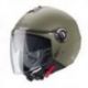 Caberg, Jet přilba se sluneční clonou, model Riviera V4X, zelená matná barva - Military Green, velikost L
