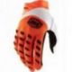 100%, rukavice Airmatic (2023), FLUO ORANGE, barva oranžová/bílá/černá, velikost XL