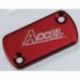 Accel, víčko přední brzdové pumpy, Honda CR/CRF/XR červená barva