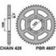 PBR, rozeta 4607 49 C45 Derbi GPR 125 4T 09-13 (řetěz 428)