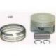 Wossner, sada pístů, SEA DOO SPARK ACE '14-'19 (4T) (+0,50mm 74,50mm) (píst 74,44mm) (3ks) (čep 17mm)