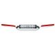 Renthal, řidítka 7/8“ CALA (22mm) MX HANDLEBAR SILVER/RED RC HIGH PADDED PADDED, barva stříbrná/červená, s chráničem