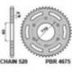 PBR, rozeta 4675 45 KTM 125 DUKE '14-18, 390 DUKE/RC '13-18 (JTR890.45) (řetěz 520)