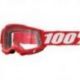 100%, brýle Accuri 2 GOGGLE RED - CLEAR LENS brýle Accuri 2, barva červená, čiré sklo